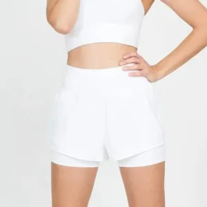 NWT SPANX Get Moving Shorts in White Size Medium