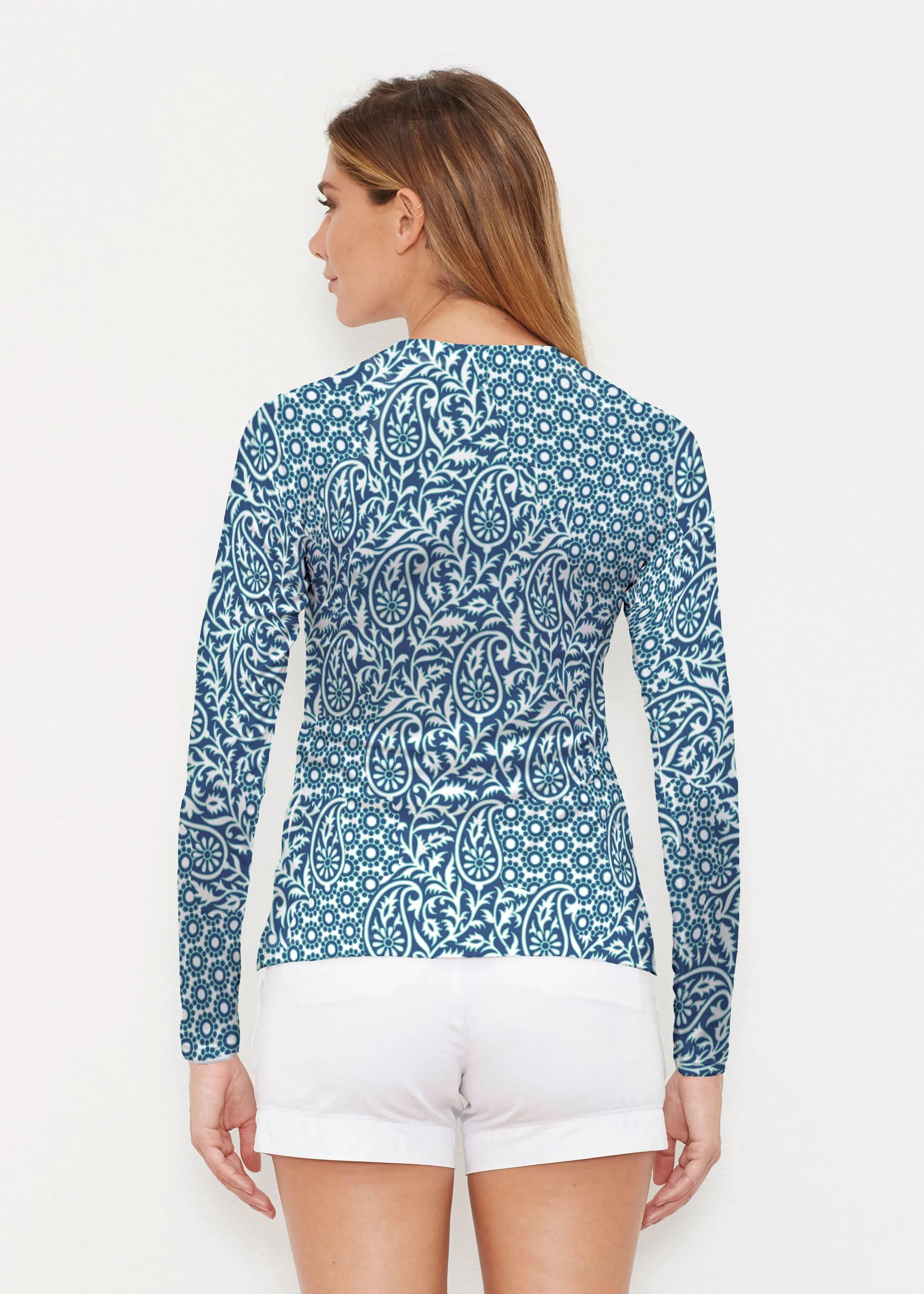 Oakley Blue (8114) ~ Long Sleeve Rash Guard