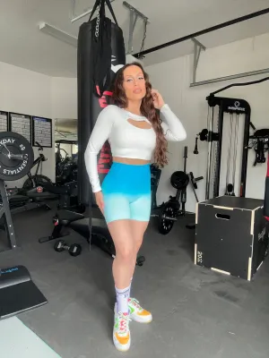 Ombre Blue Short