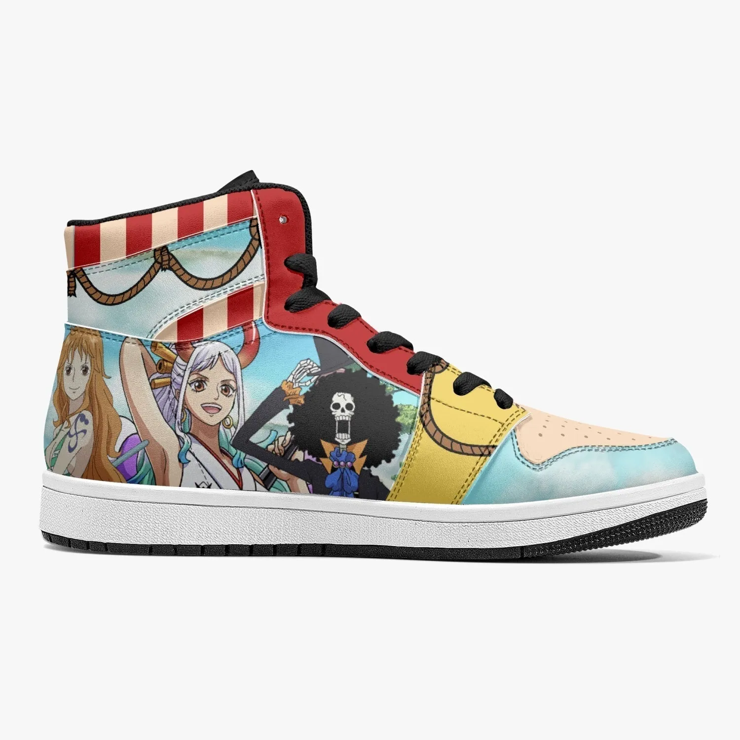 One Piece Characters Mid 1 Basketball Shoes