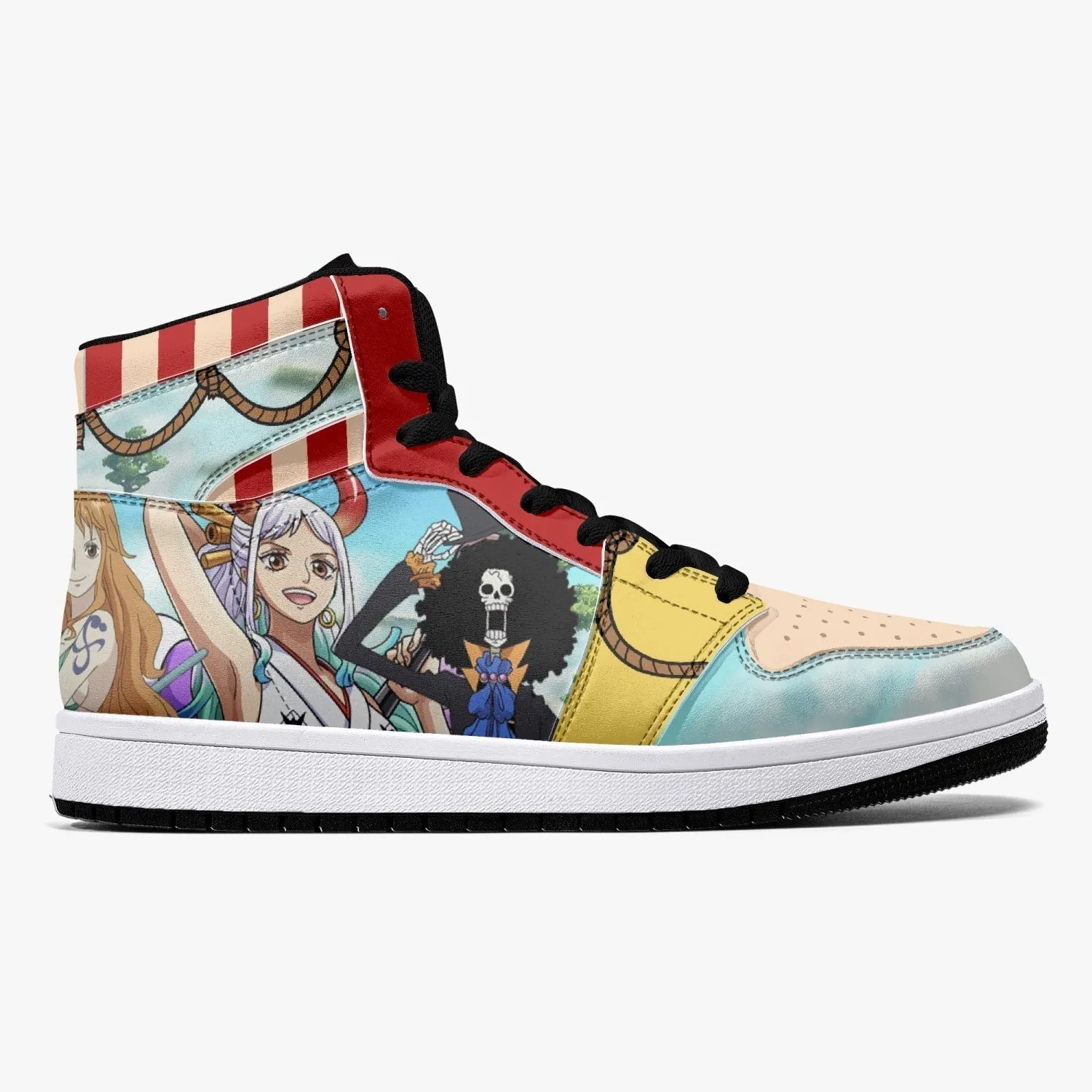 One Piece Characters Mid 1 Basketball Shoes