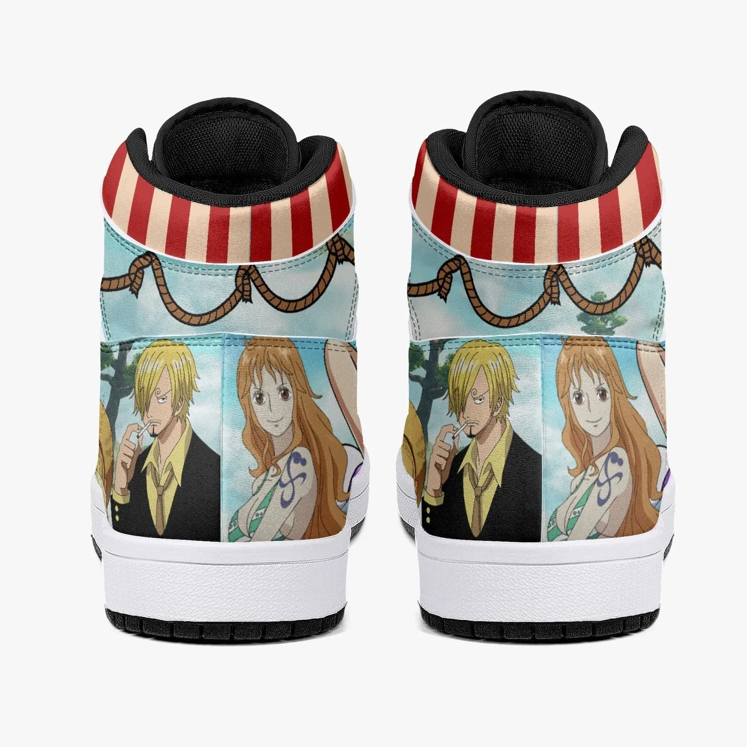 One Piece Characters Mid 1 Basketball Shoes