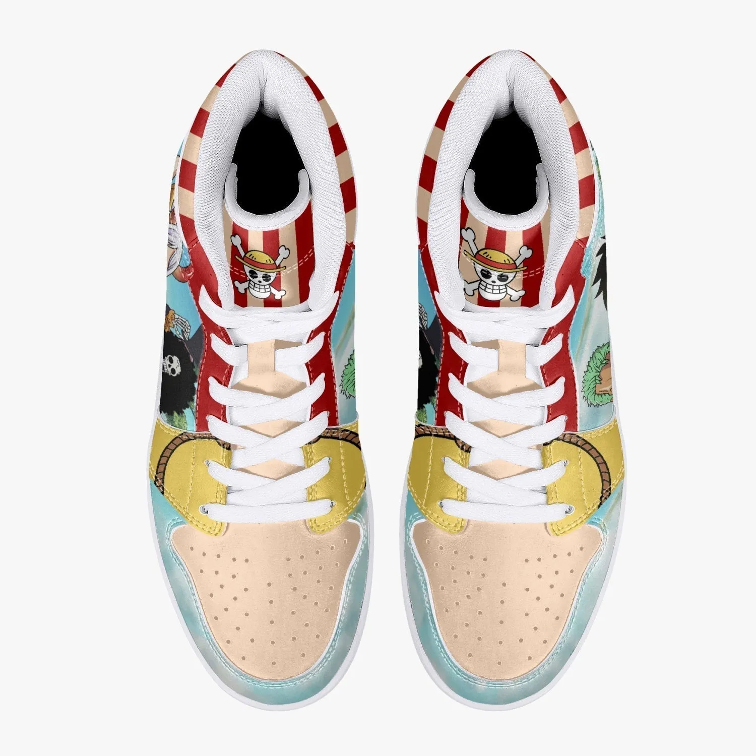 One Piece Characters Mid 1 Basketball Shoes