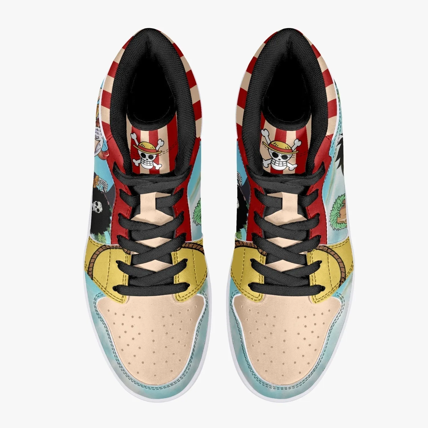 One Piece Characters Mid 1 Basketball Shoes