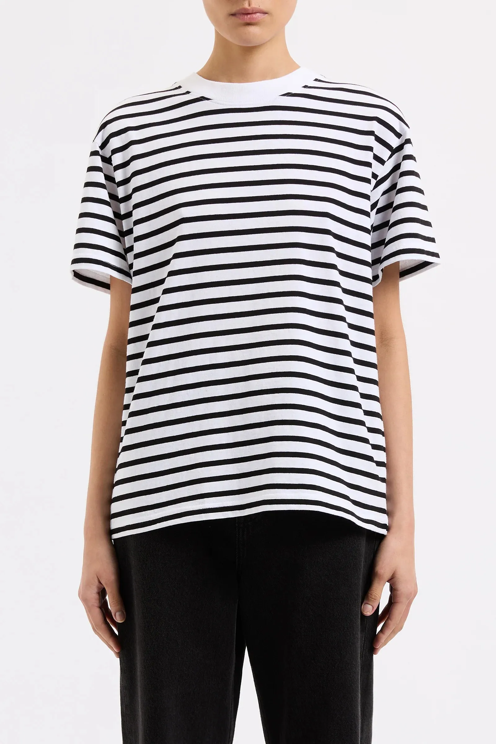 ORGANIC STRIPE BF TEE