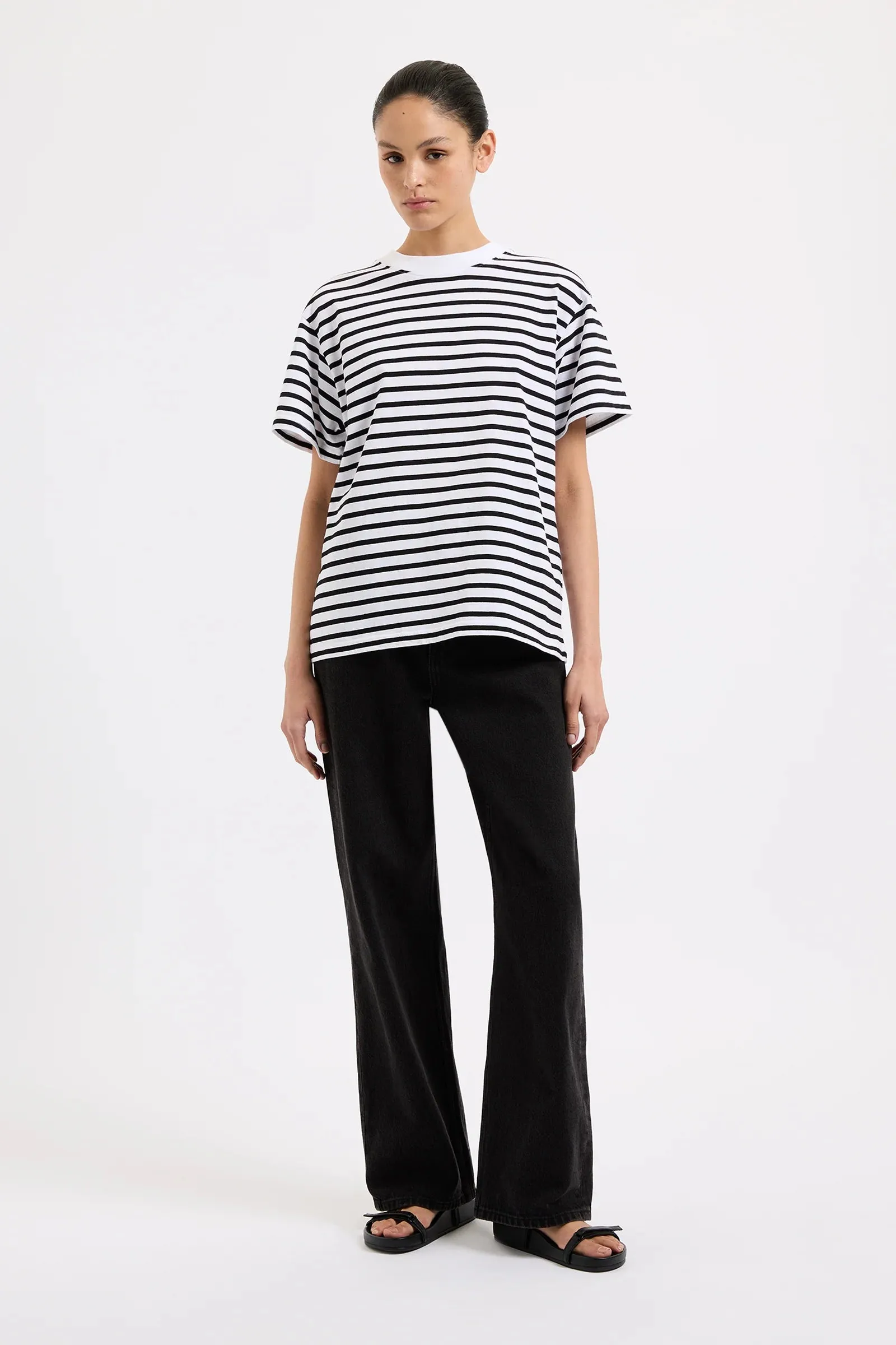 ORGANIC STRIPE BF TEE