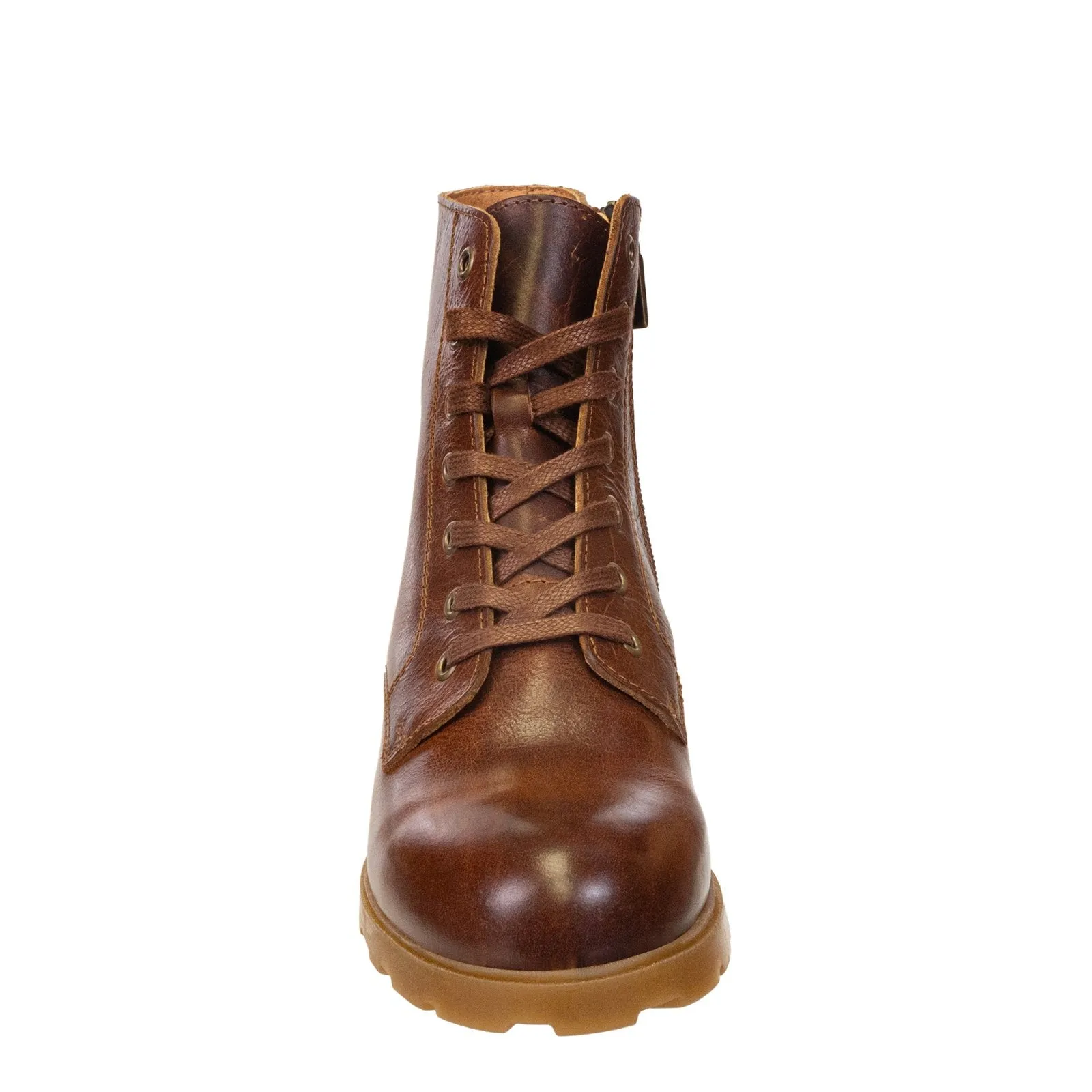 OTBT - ARC in BROWN LEATHER Heeled Ankle Boots