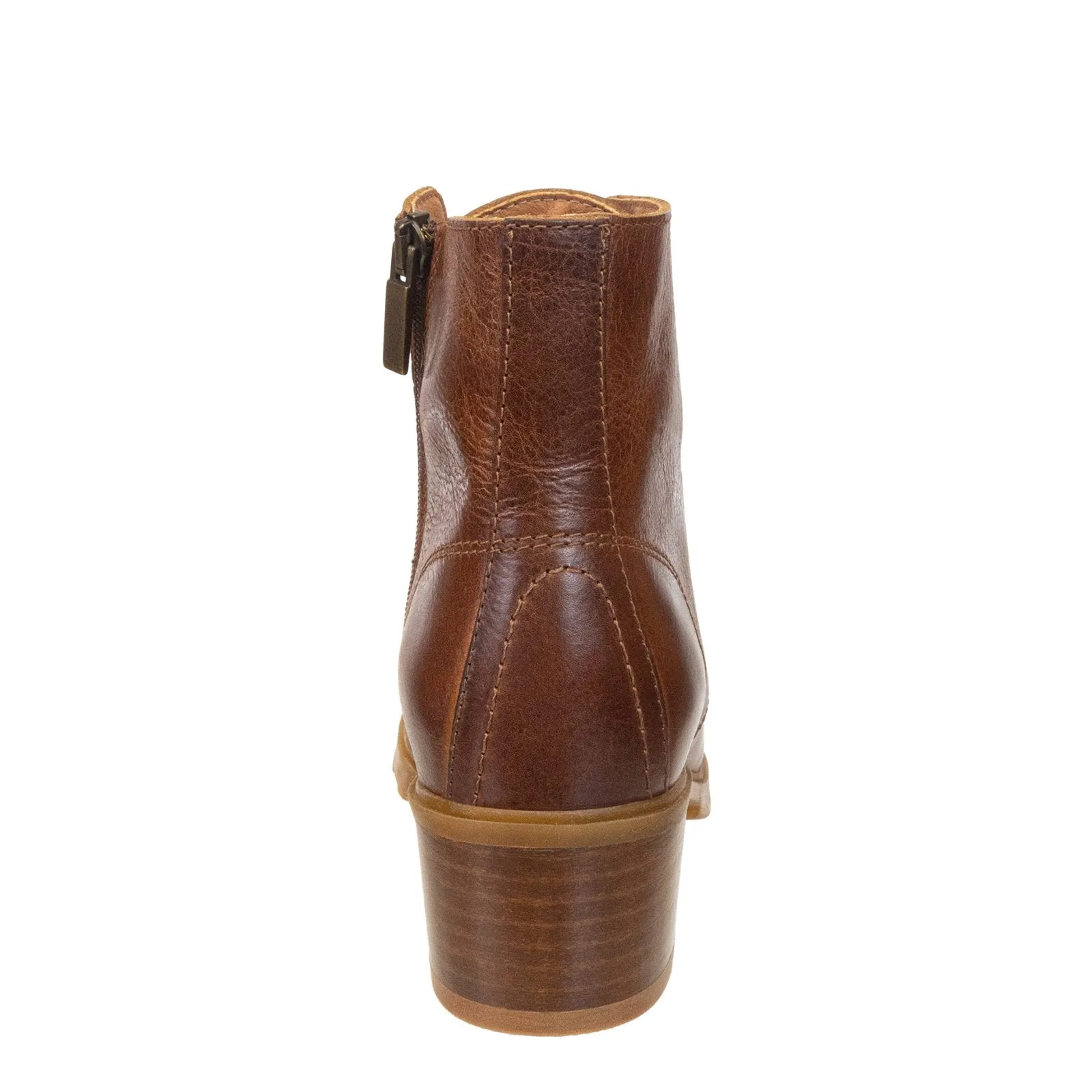 OTBT - ARC in BROWN LEATHER Heeled Ankle Boots