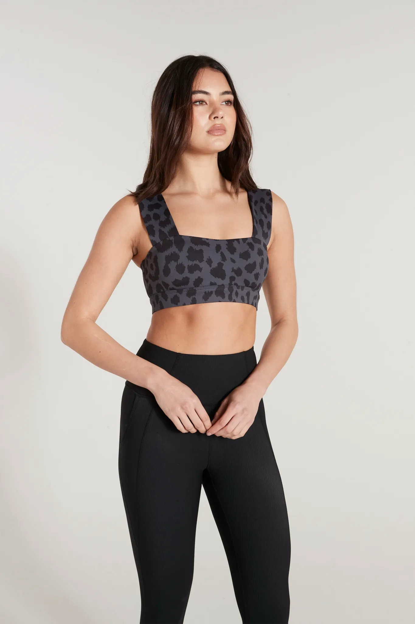 Oversized Cheetah Sports Bra