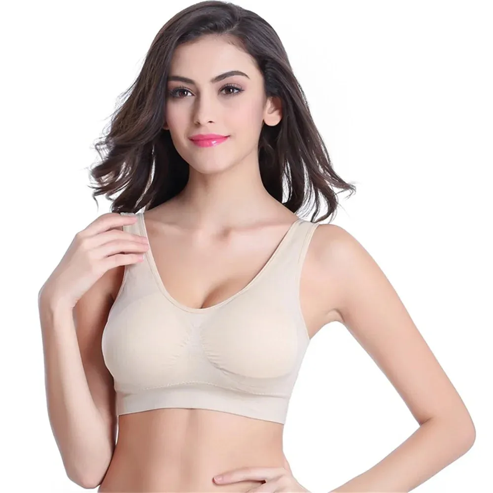 Padded Yoga Sports Bra - Quick-Dry, Wire-Free Crop Top
