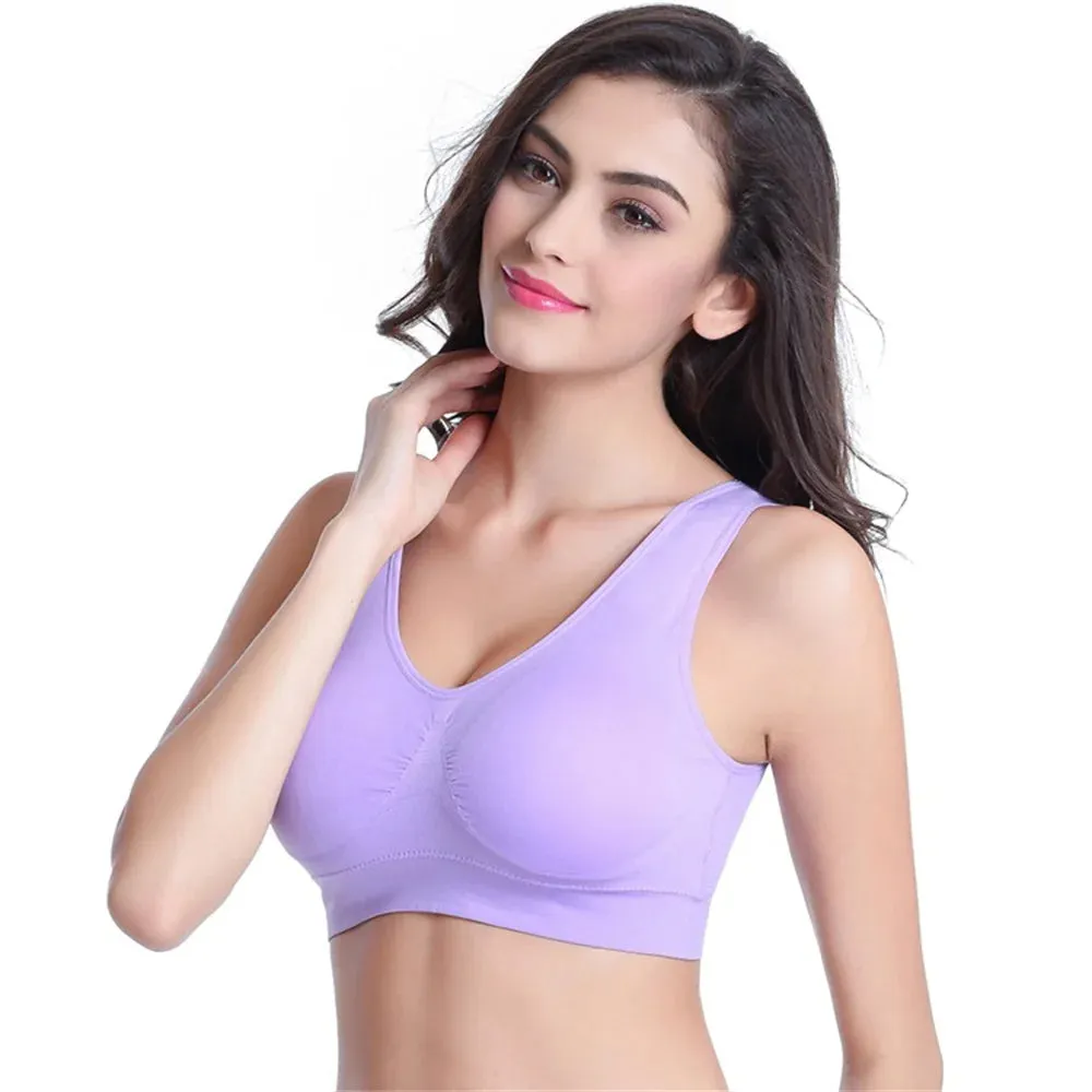 Padded Yoga Sports Bra - Quick-Dry, Wire-Free Crop Top