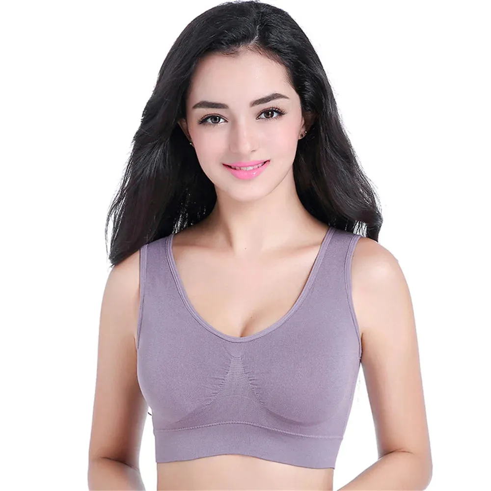 Padded Yoga Sports Bra - Quick-Dry, Wire-Free Crop Top