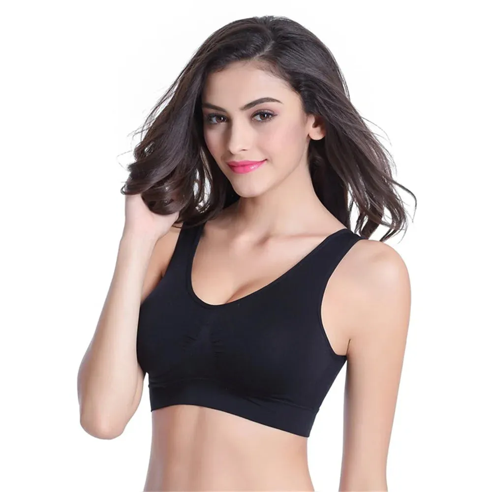 Padded Yoga Sports Bra - Quick-Dry, Wire-Free Crop Top