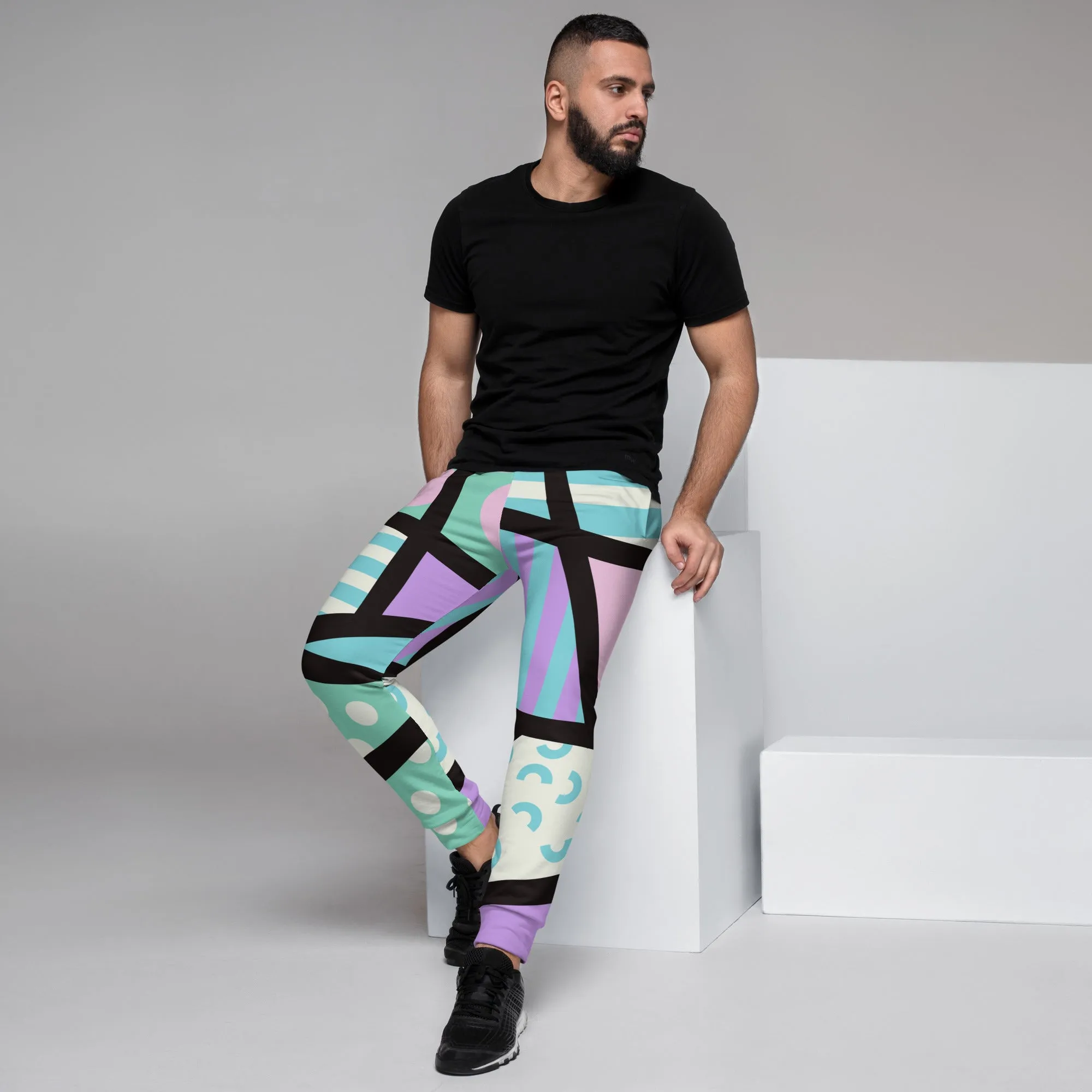 Pastel Memphis Style Men's Joggers
