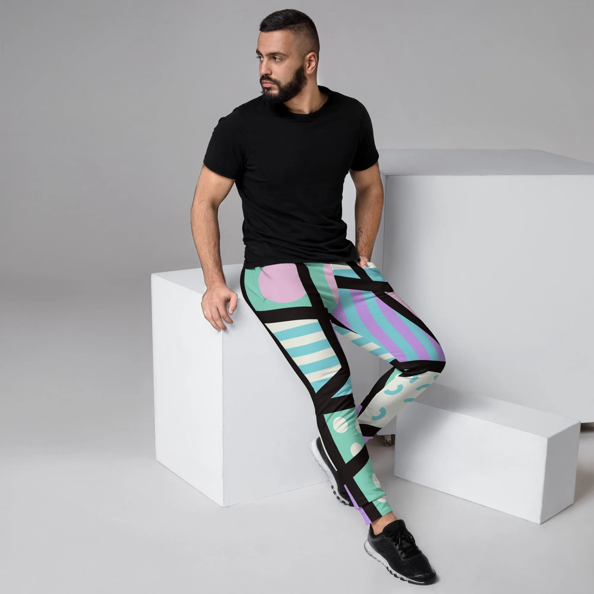Pastel Memphis Style Men's Joggers