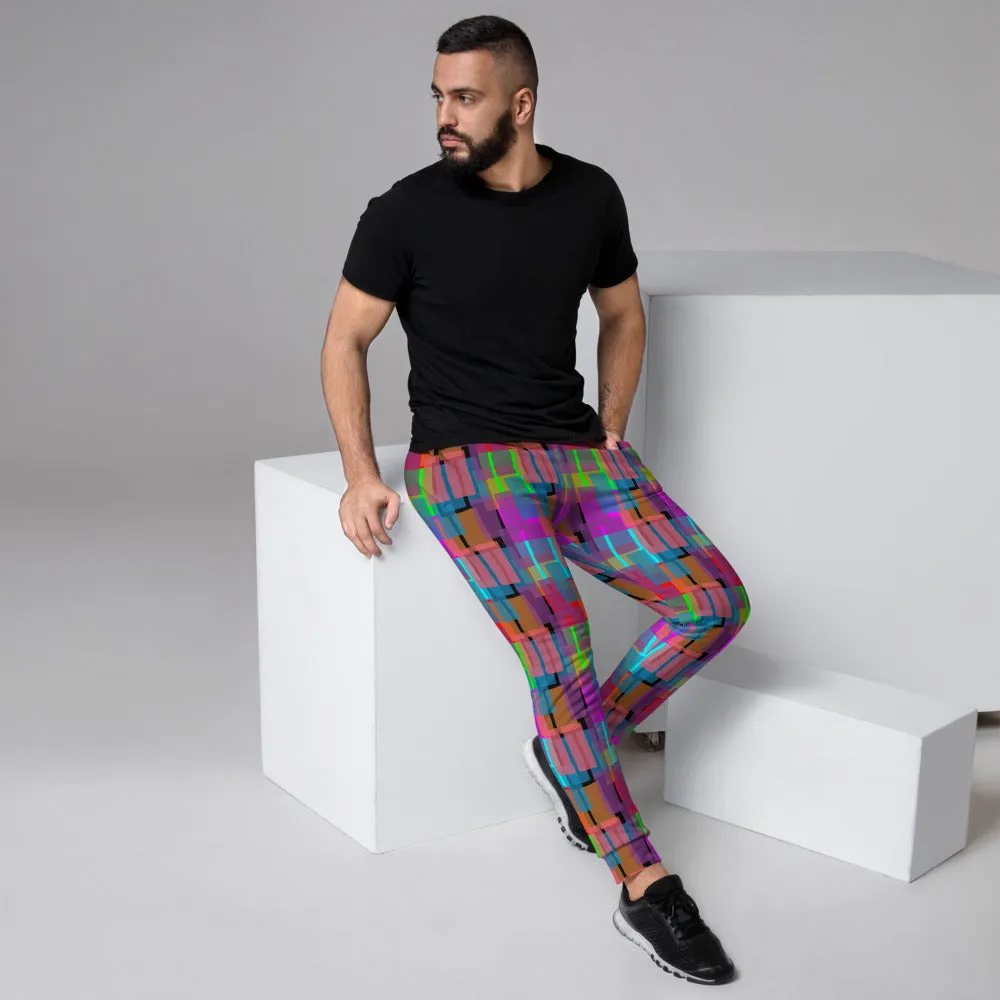 Patterned Men's Joggers | Mid Century Geometric