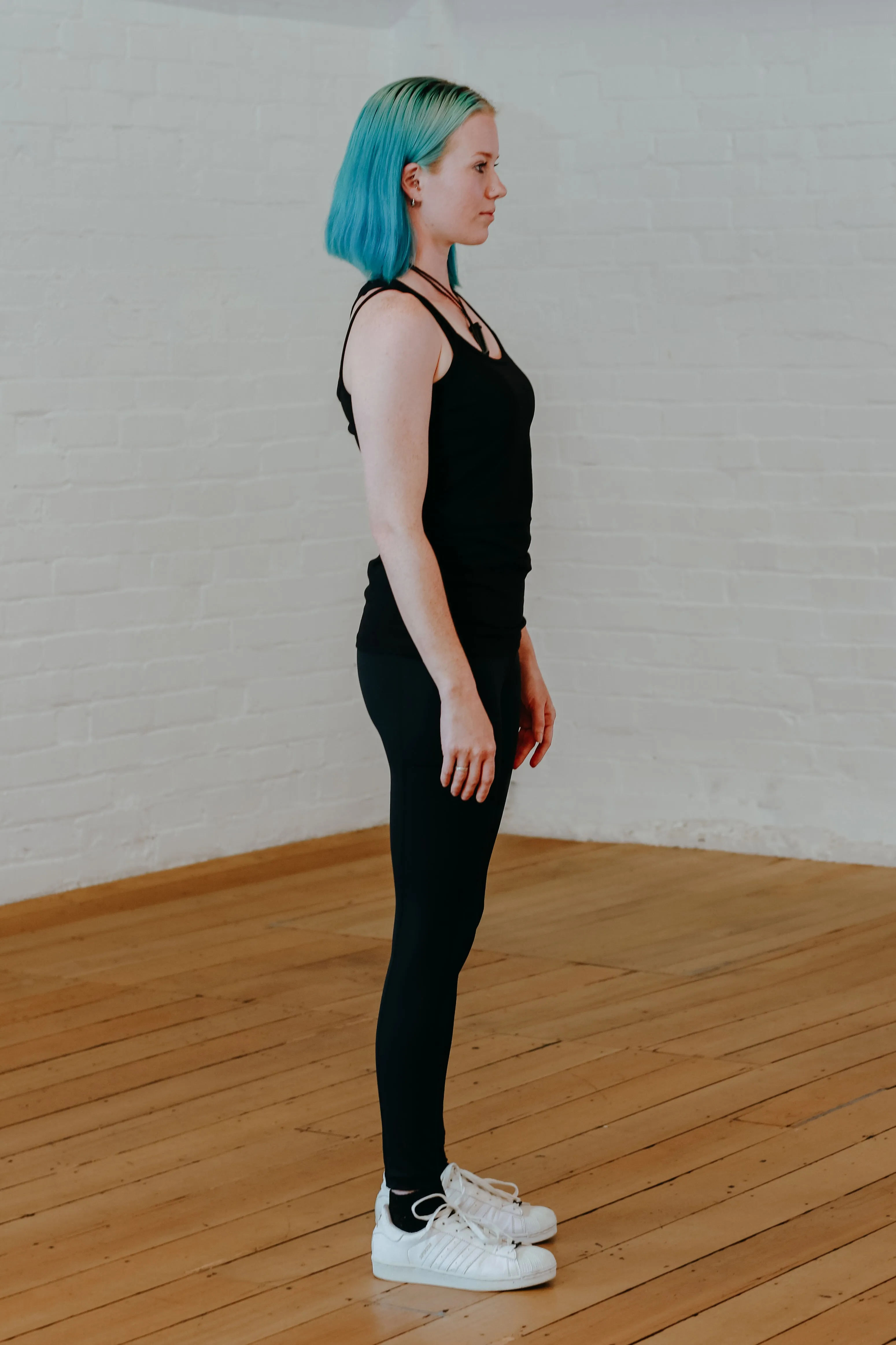 Peach Builder Black Staple Tights