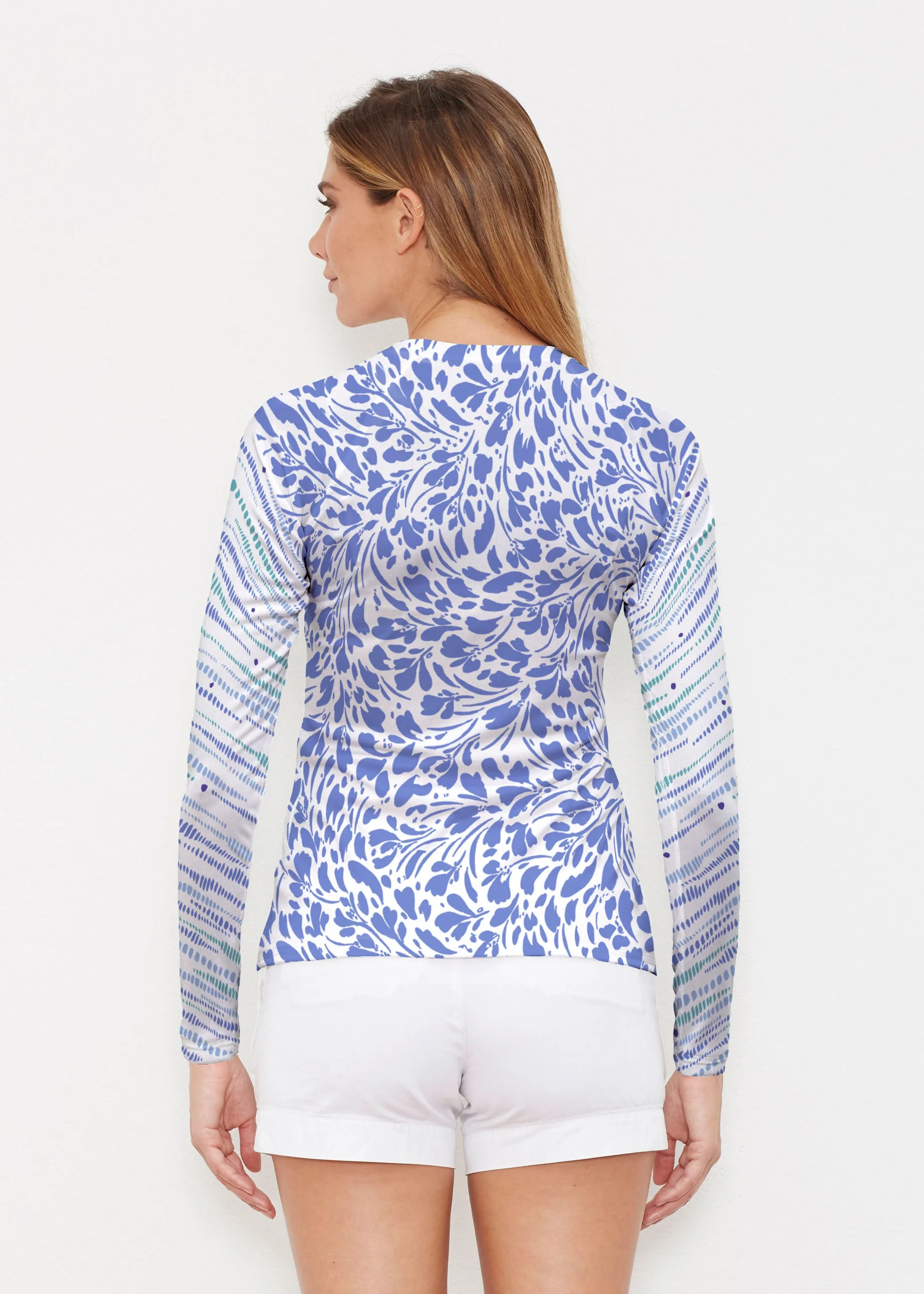 Pebble Dots (7922) ~ Long Sleeve Rash Guard