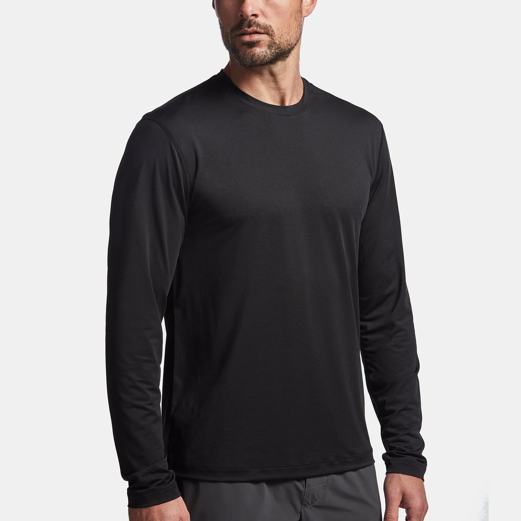 Perforated Performance Crew - Black