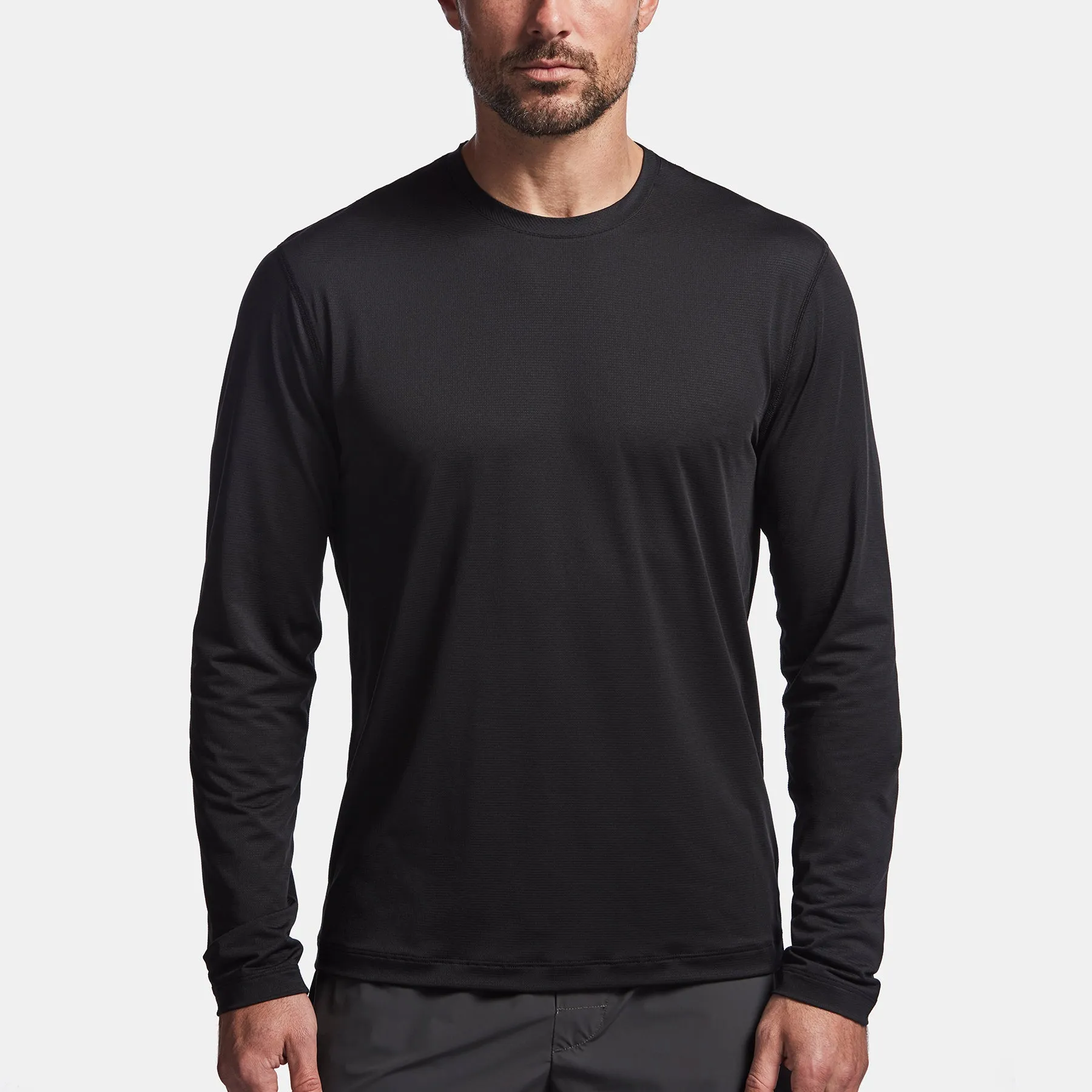 Perforated Performance Crew - Black