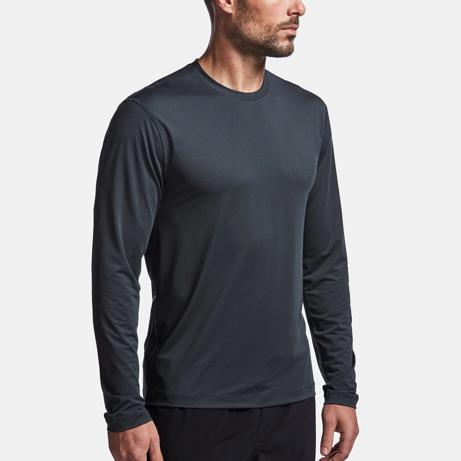 Perforated Performance Crew - Peacock