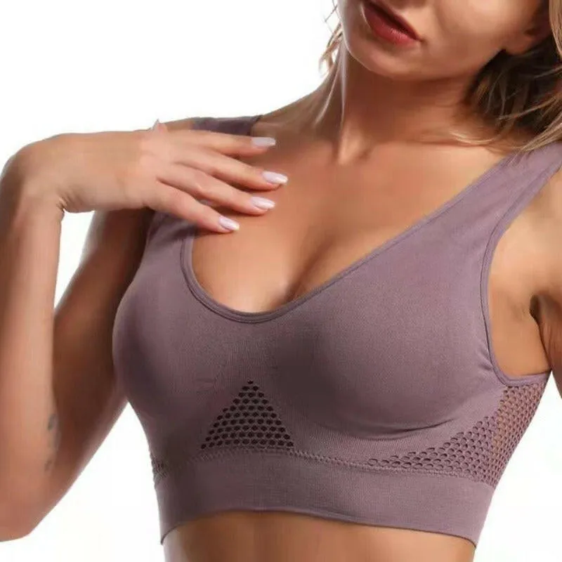 Perforated Sports Bra