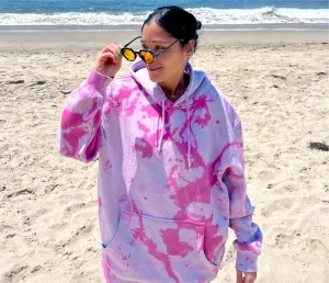 Pink Raspberry Tie Dye Hoodie