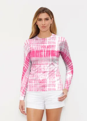 Pink Tie Dye (14254) ~ Long Sleeve Rash Guard