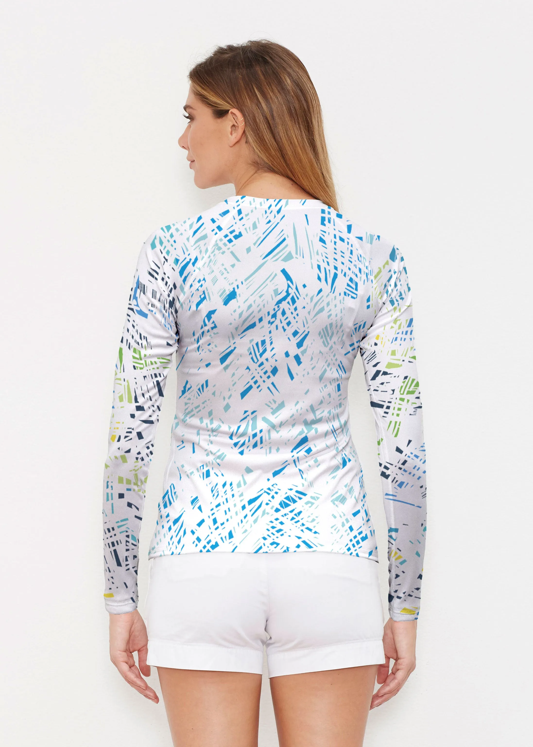 Pixie Blue (8077) ~ Long Sleeve Rash Guard
