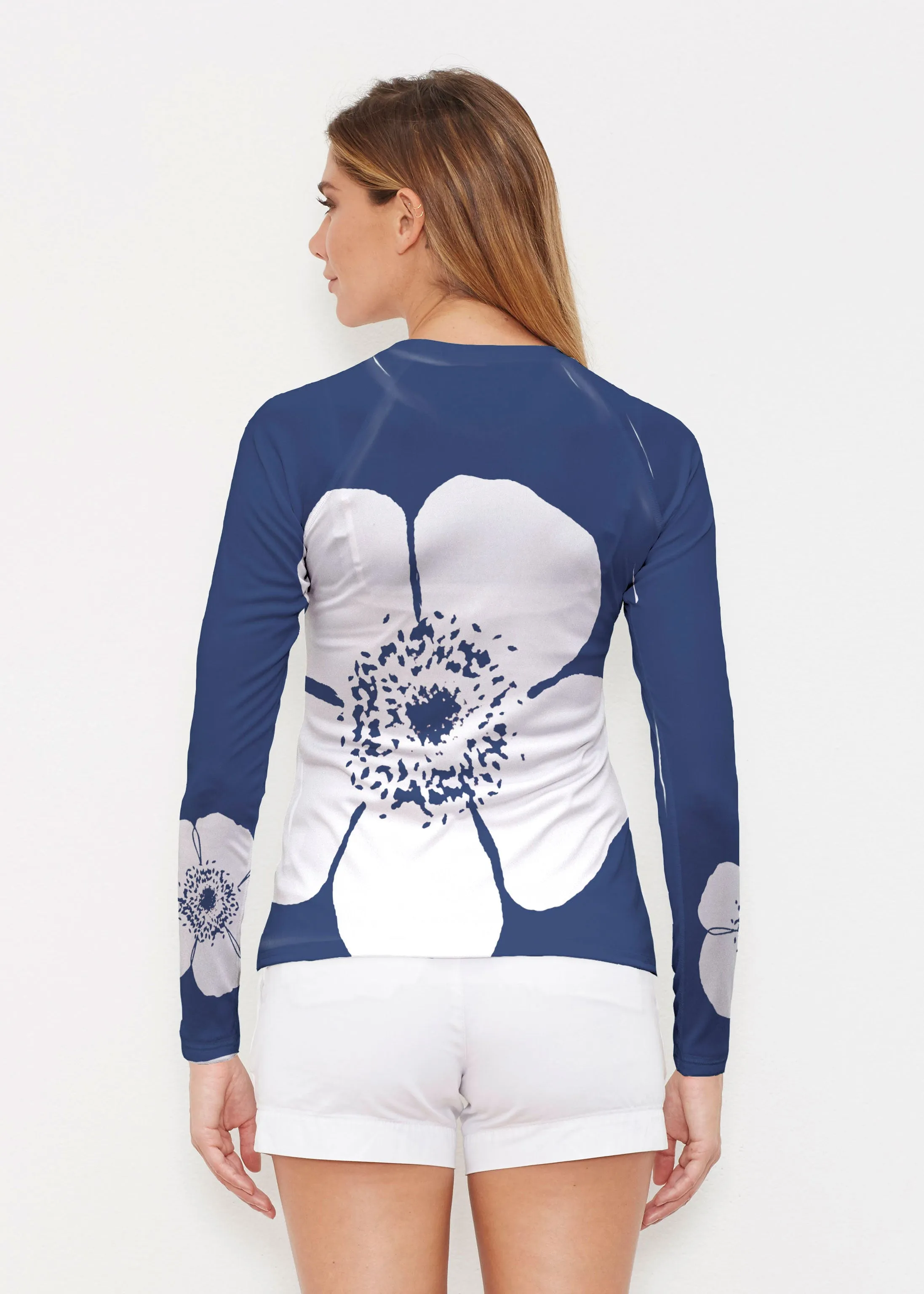 Poppy Navy (7013) ~ Long Sleeve Rash Guard