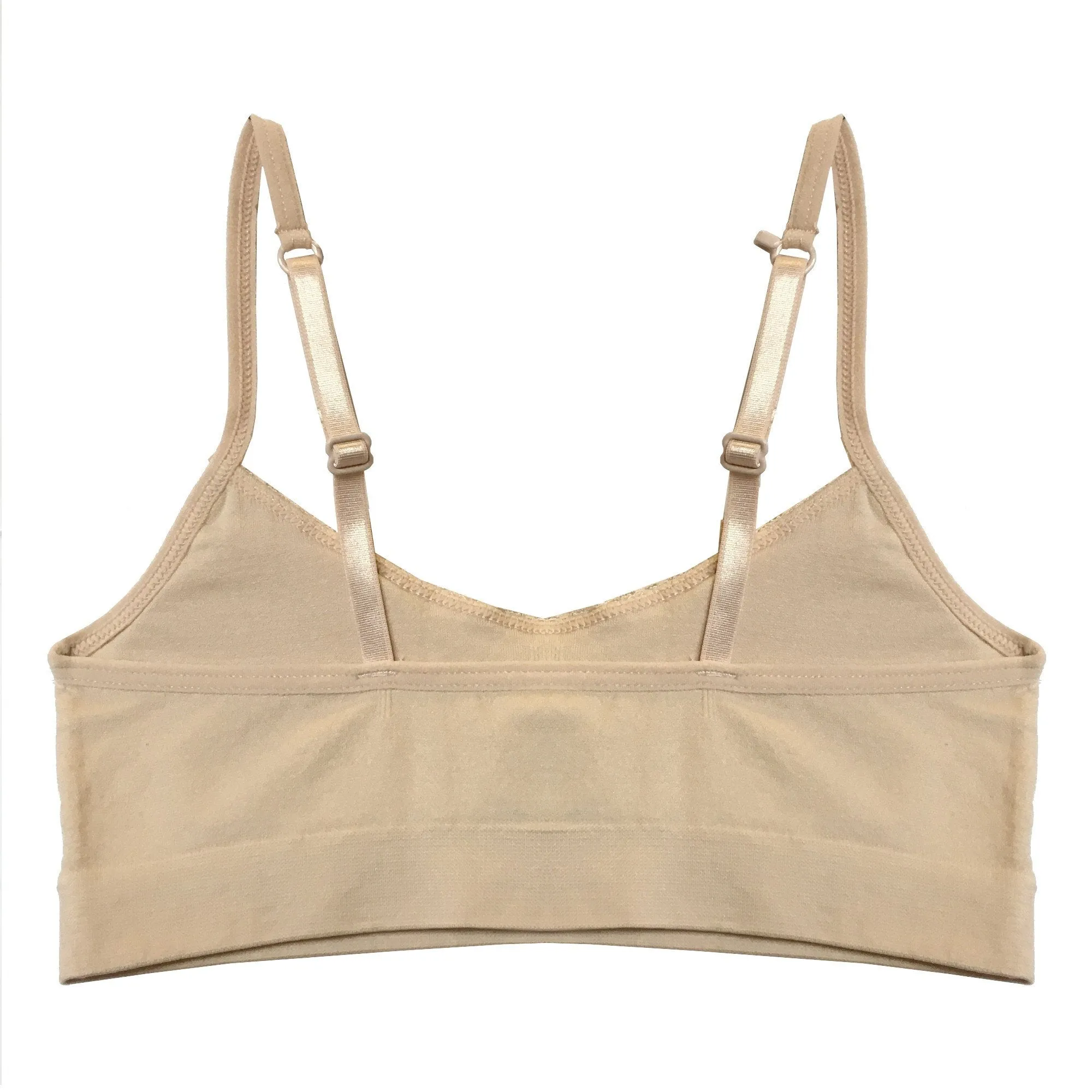 Popular Girls Padded Training Bra Pack – Crop Cami Training Bras for Girls. Seamless Bra Design with Removable Padding