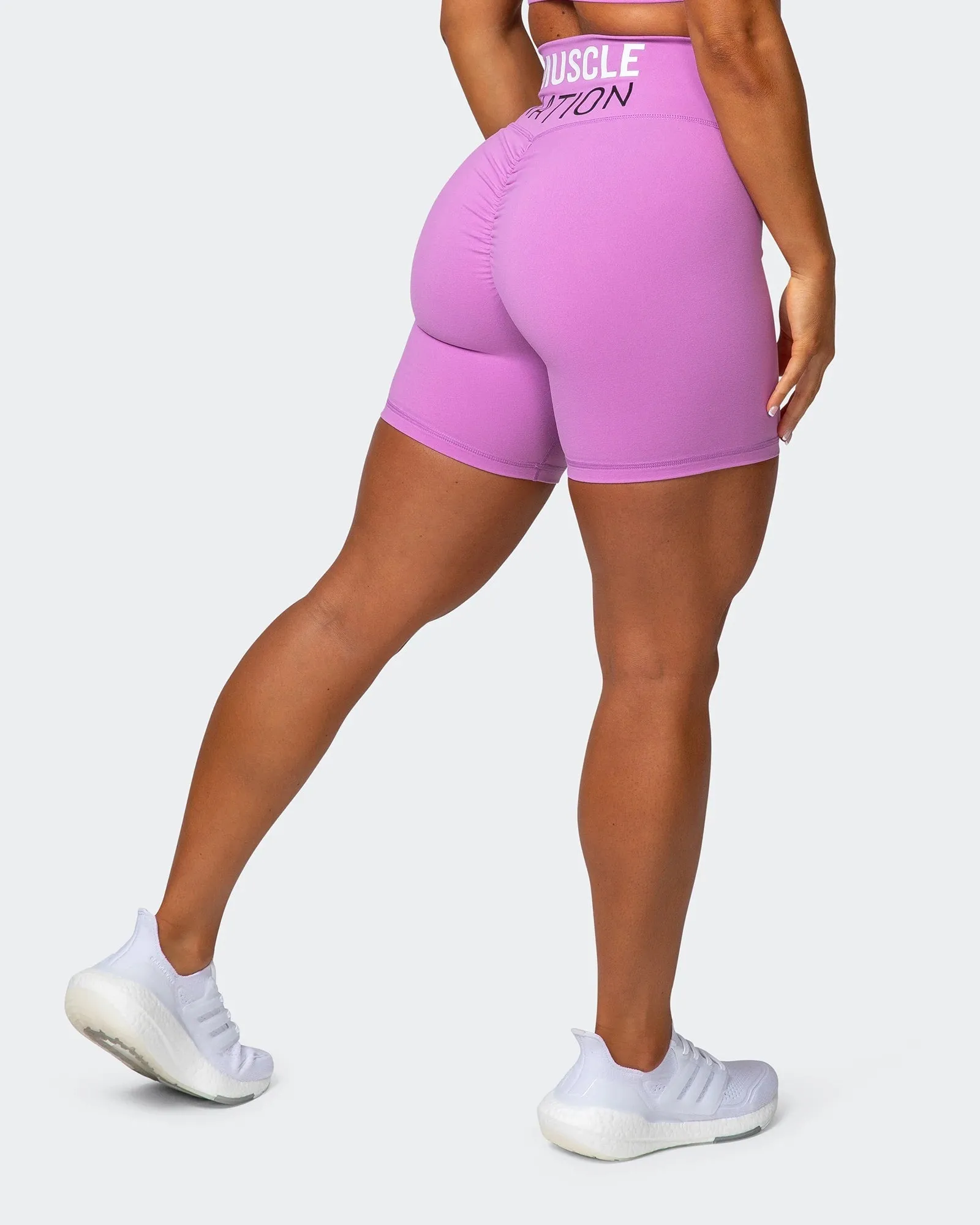 Prize Fighter Bike Shorts Orchid w/ White & Black