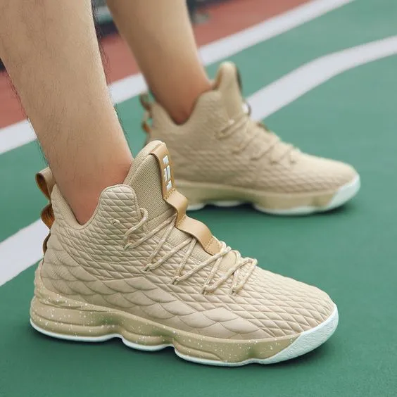 Pure Color High Top Basketball Shoes
