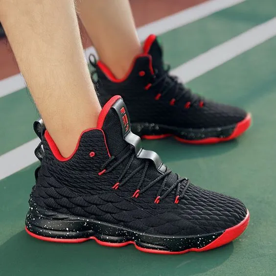 Pure Color High Top Basketball Shoes