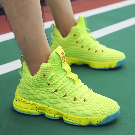 Pure Color High Top Basketball Shoes