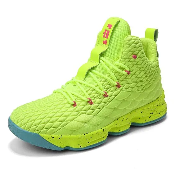Pure Color High Top Basketball Shoes