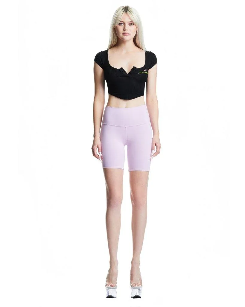Purrfect Hi-Waisted Biker Short