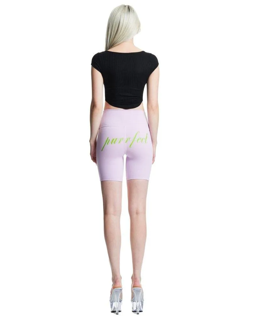 Purrfect Hi-Waisted Biker Short