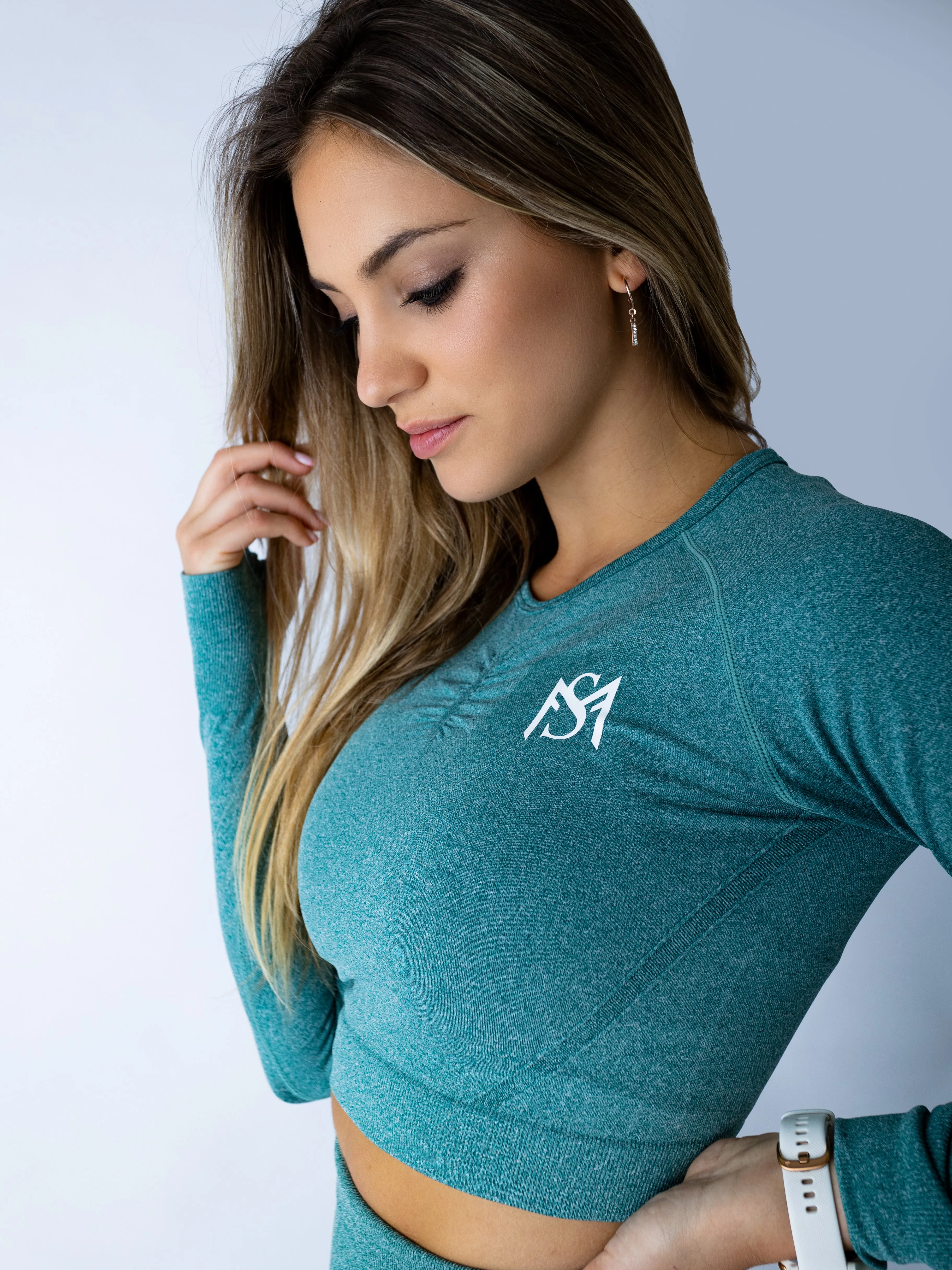 Push Up Collection Dark Green Long Sleeve