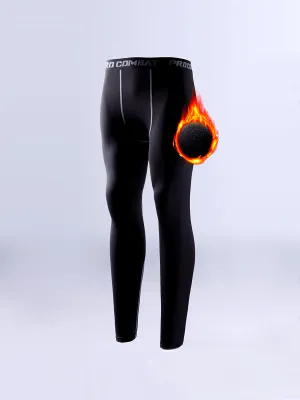 Quick Dry Compression Leggings for Men - Ideal for Running, Sports, and Fitness Training