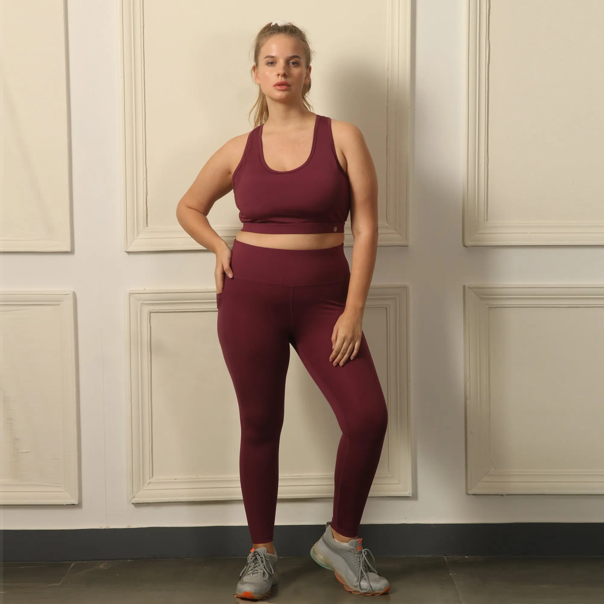 Quick-Dry Sports Bra & High Waist Legging Set