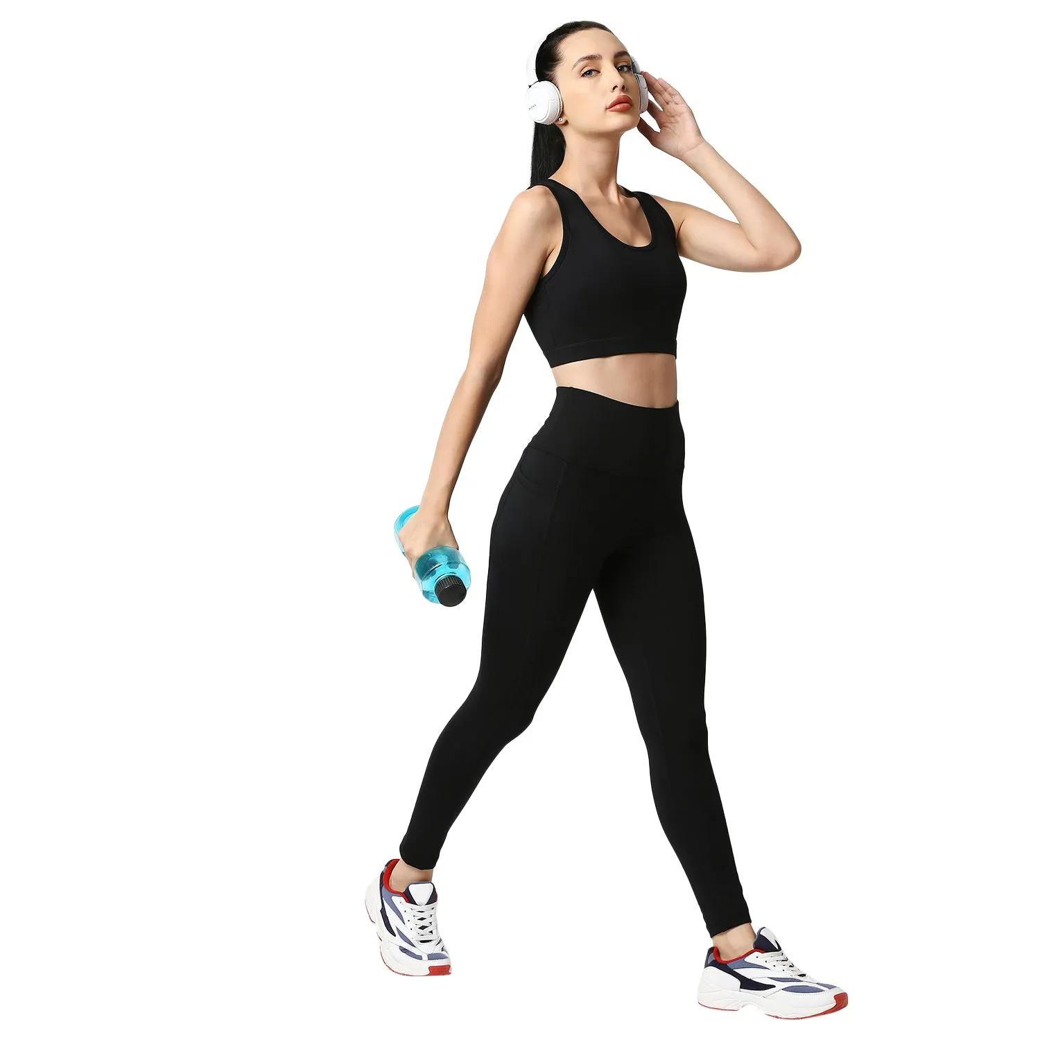 Quick-Dry Sports Bra & High Waist Legging Set