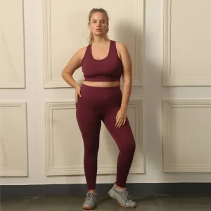 Quick-Dry Sports Bra & High Waist Legging Set