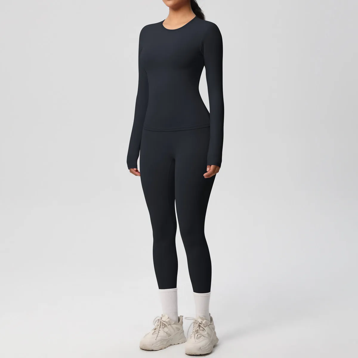 Quick Drying Long Sleeve Yoga Thin Sports Set