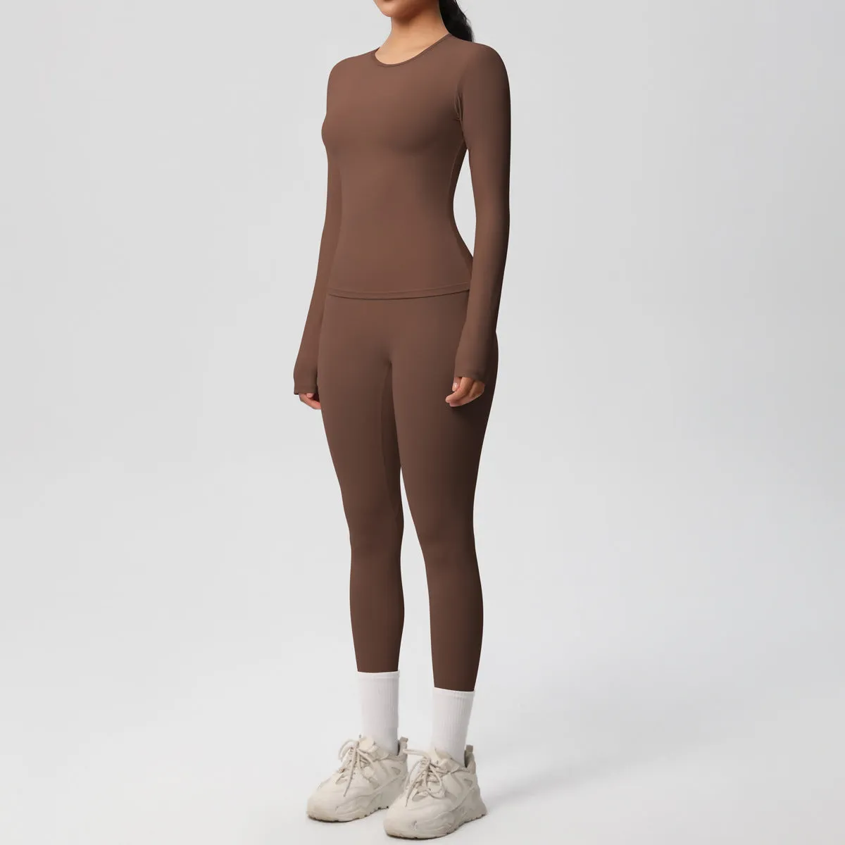 Quick Drying Long Sleeve Yoga Thin Sports Set