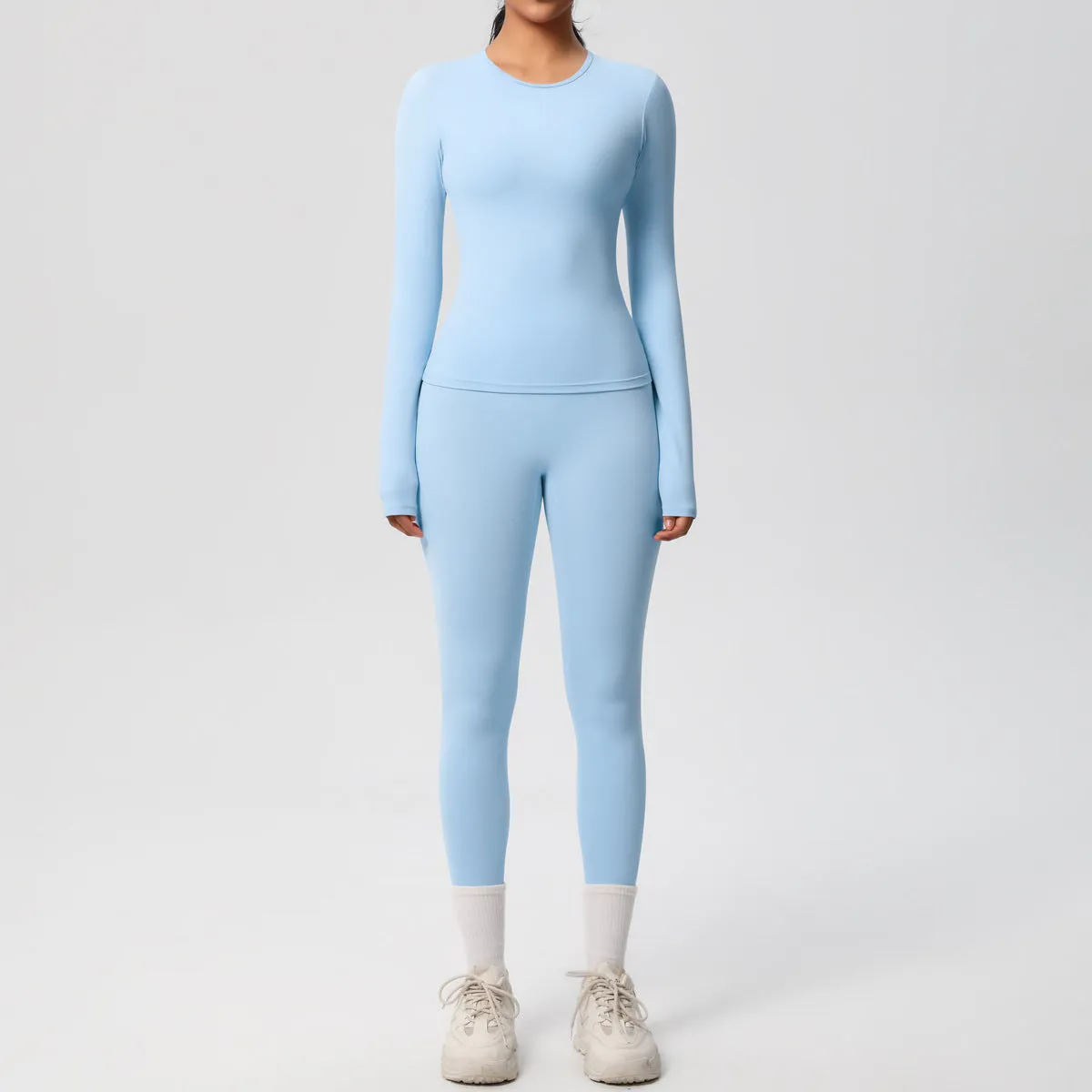 Quick Drying Long Sleeve Yoga Thin Sports Set