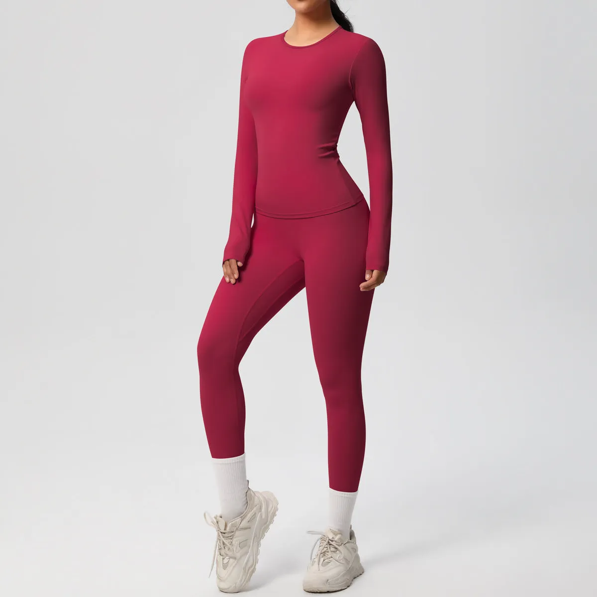 Quick Drying Long Sleeve Yoga Thin Sports Set