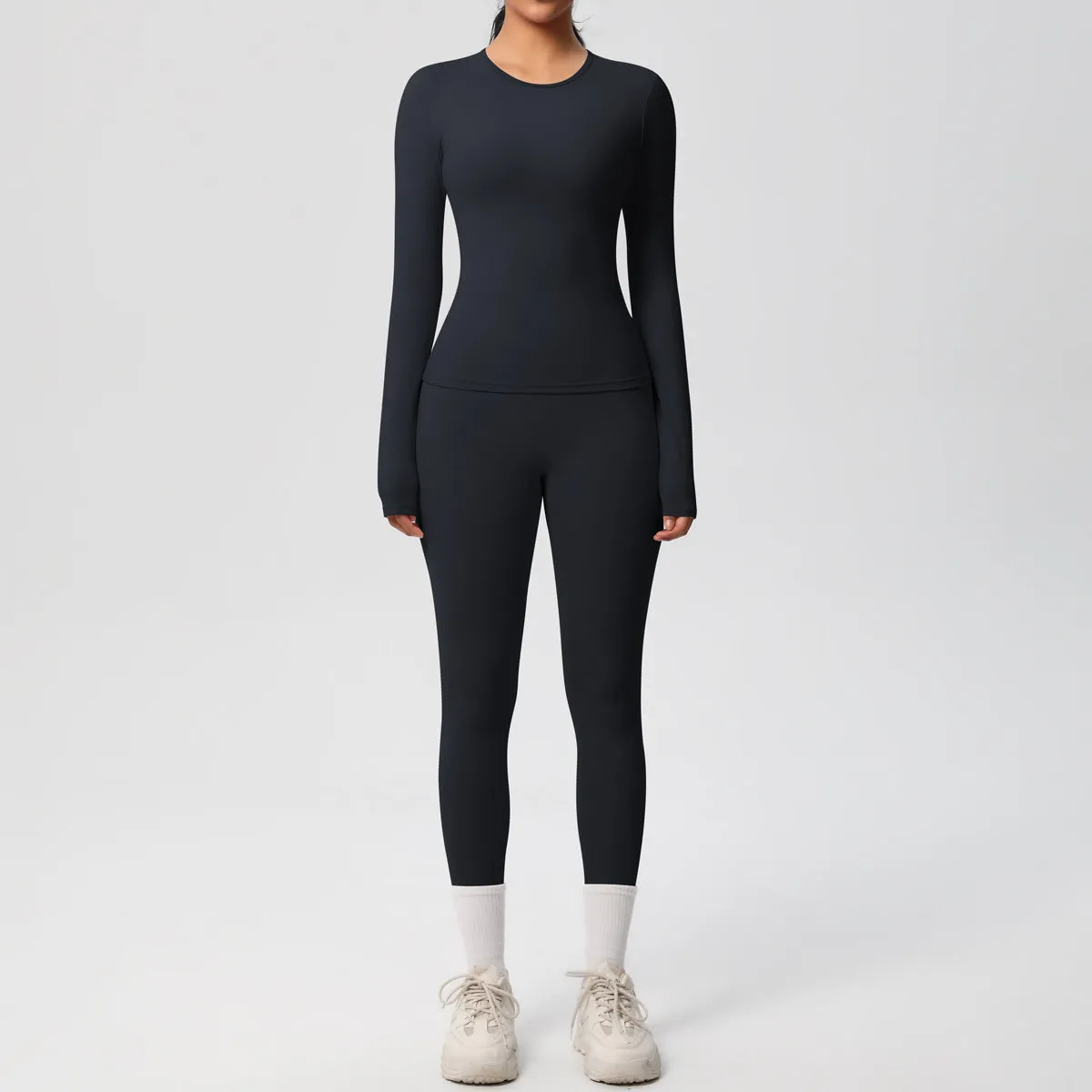 Quick Drying Long Sleeve Yoga Thin Sports Set