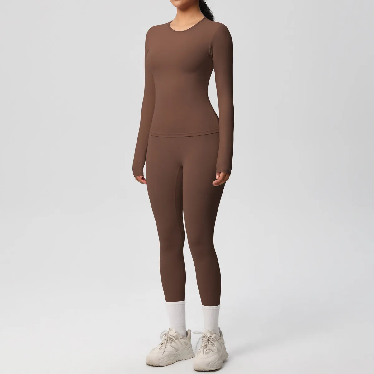 Quick Drying Long Sleeve Yoga Thin Sports Set