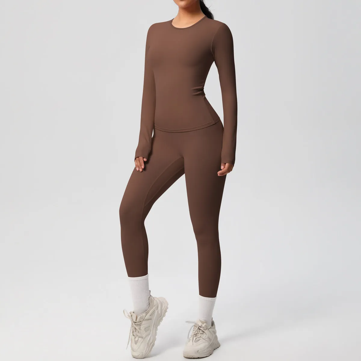 Quick Drying Long Sleeve Yoga Thin Sports Set